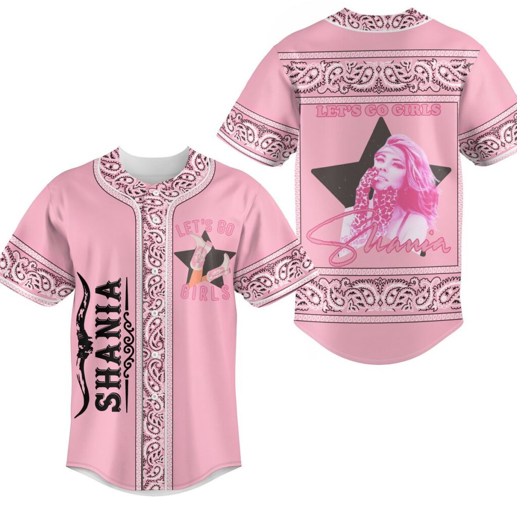 Shania Twain Baseball Jersey For Men Women And Kids Gift for Fans Shania Twain Baseball Jersey For Men Women And Kids Gift for Fans