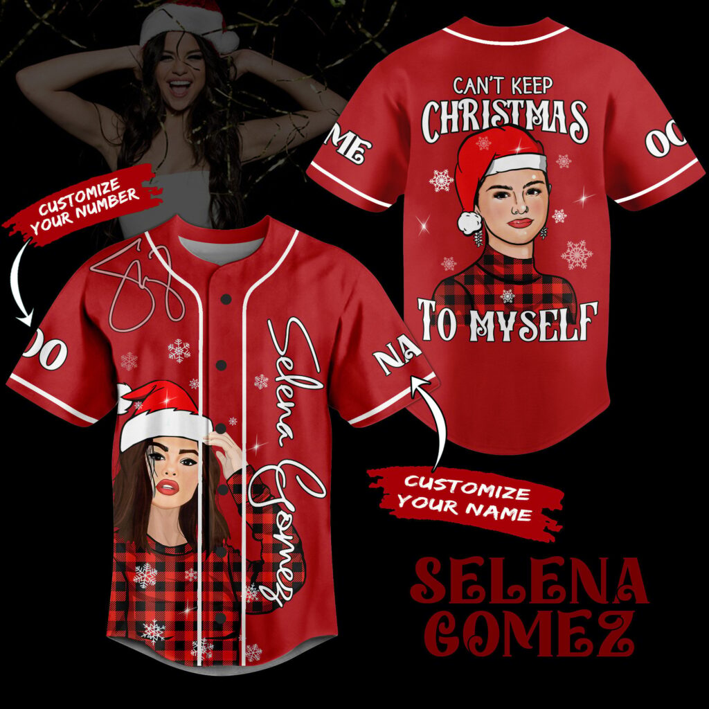 Selena Gomez Baseball Jersey For Men Women And Kids Gift for Fans Selena Gomez Baseball Jersey For Men Women And Kids Gift for Fans