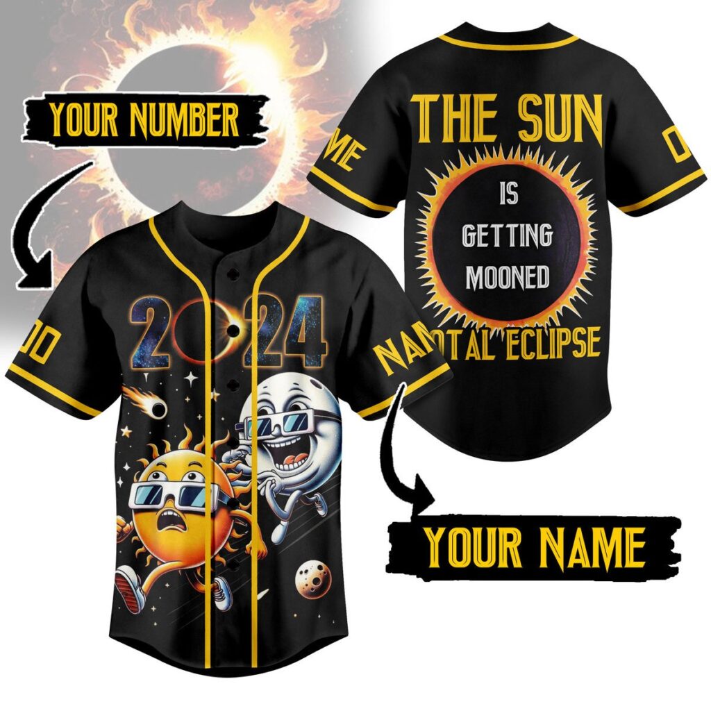 Solar Eclipse Baseball Jersey For Men Women And Kids Gift for Fans Solar Eclipse Baseball Jersey For Men Women And Kids Gift for Fans
