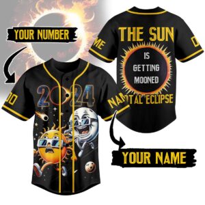 Solar Eclipse Baseball Jersey For Men Women And Kids Gift for Fans