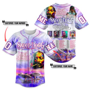 Snoop Dogg Baseball Jersey For Men Women And Kids Gift for Fans