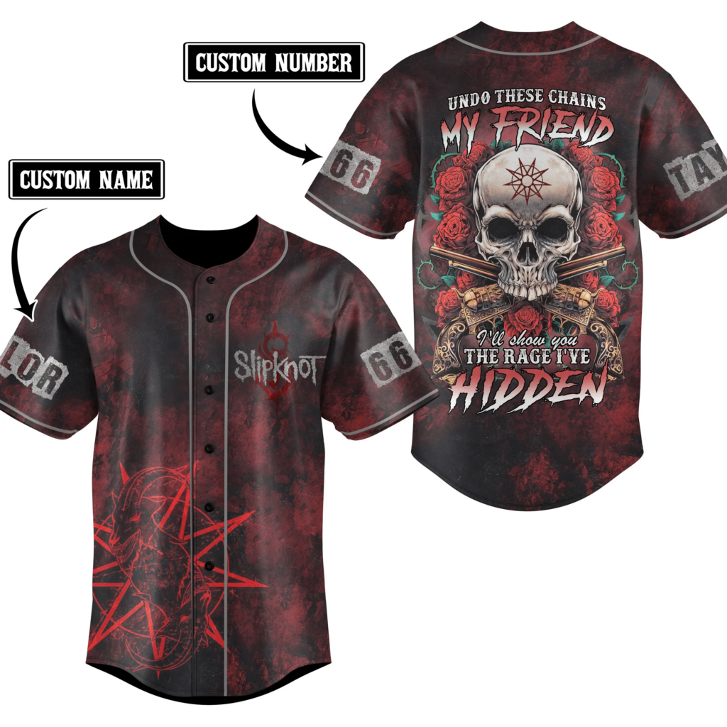 Slipknot Baseball Jersey For Men Women And Kids Gift for Fans Slipknot Baseball Jersey For Men Women And Kids Gift for Fans