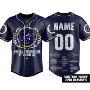 Star Trek United Federation Of Planets Baseball Jersey For Men Women And Kids Gift for Fans