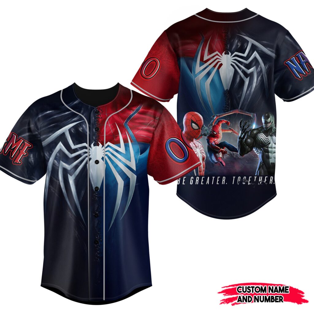Spider Man Baseball Jersey For Men Women And Kids Gift for Fans Spider Man Baseball Jersey For Men Women And Kids Gift for Fans