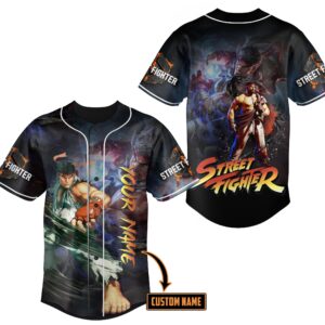 Street Fighter Baseball Jersey For Men Women And Kids Gift for Fans