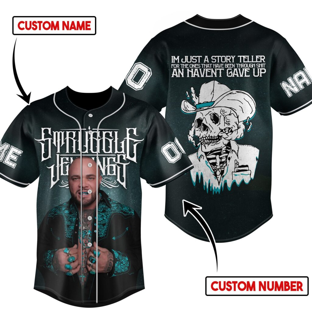 Struggle Jennings Baseball Jersey For Men Women And Kids Gift for Fans Struggle Jennings Baseball Jersey For Men Women And Kids Gift for Fans