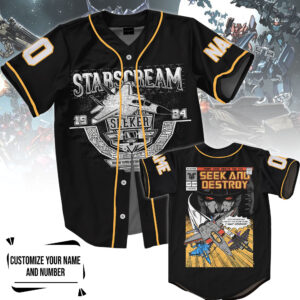 Starscream Baseball Jersey For Men Women And Kids Gift for Fans