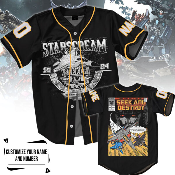 Starscream Baseball Jersey For Men Women And Kids Gift for Fans