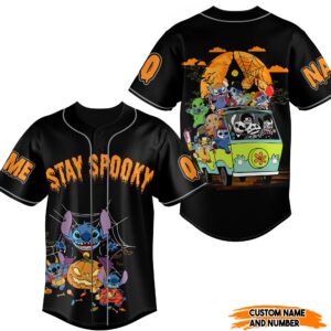 Stay Spooky Stitch Baseball Jersey For Men Women And Kids Gift for Fans