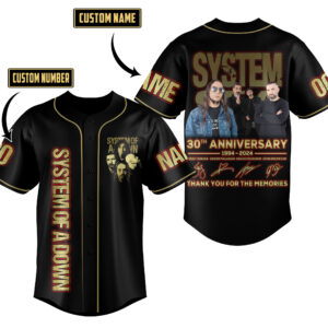 System of a Down Baseball Jersey For Men Women And Kids Gift for Fans