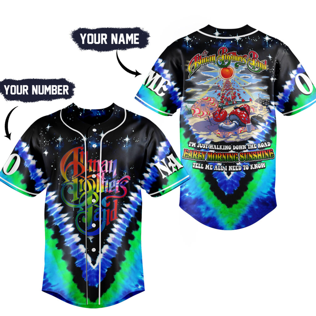The Allman Brothers Band Baseball Jersey For Men Women And Kids Gift for Fans The Allman Brothers Band Baseball Jersey For Men Women And Kids Gift for Fans