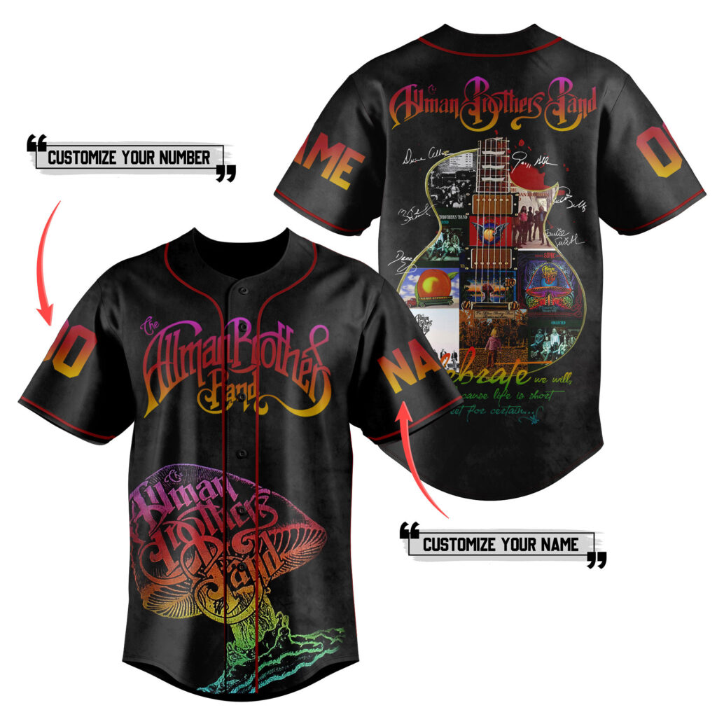 The Allman Brothers Band Baseball Jersey For Men Women And Kids Gift for Fans The Allman Brothers Band Baseball Jersey For Men Women And Kids Gift for Fans