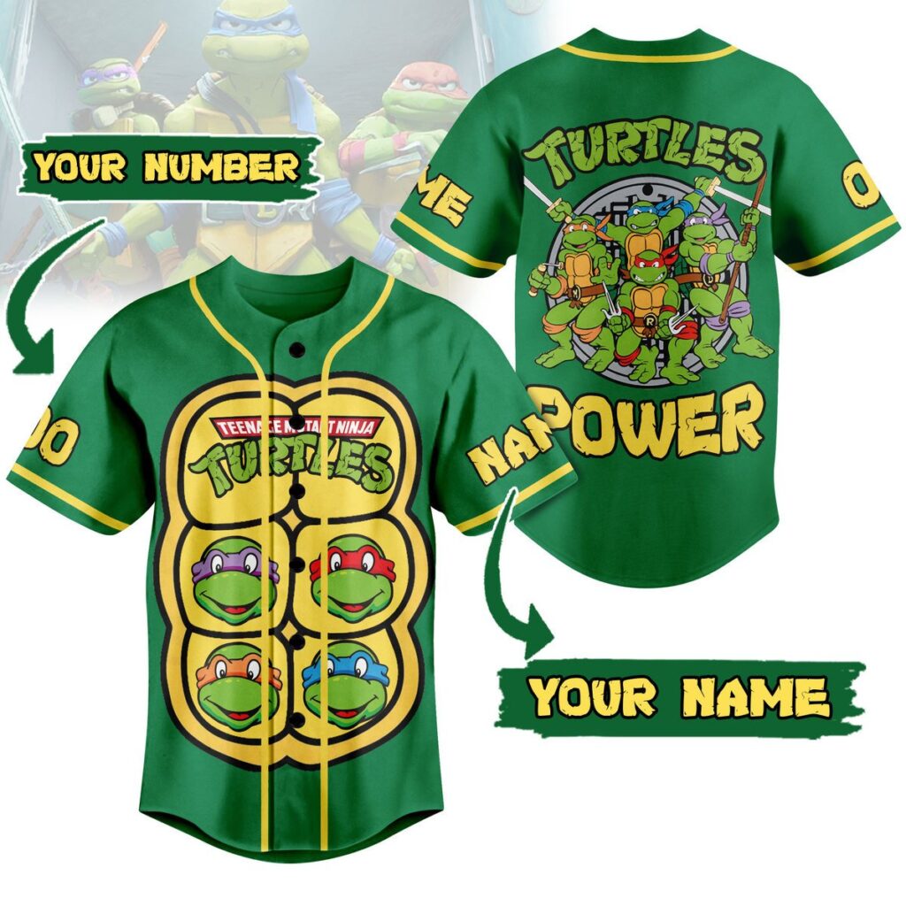 Teenage Mutant Ninja Turtles Baseball Jersey For Men Women And Kids Gift for Fans Teenage Mutant Ninja Turtles Baseball Jersey For Men Women And Kids Gift for Fans
