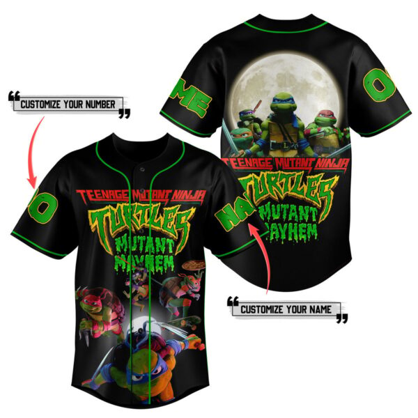Teenage Mutant Ninja Turtles Baseball Jersey For Men Women And Kids Gift for Fans