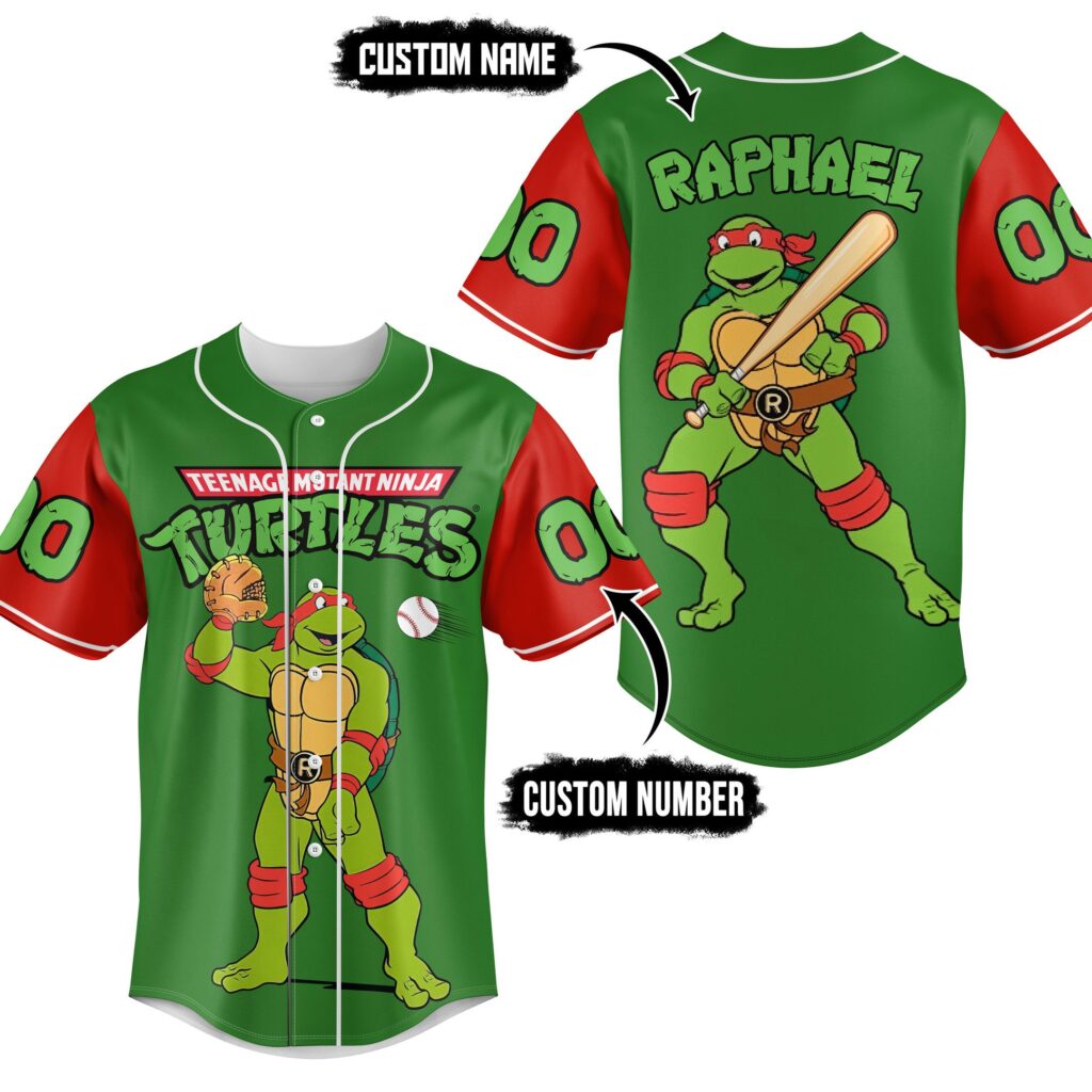 Teenage Mutant Ninja Turtles Baseball Jersey For Men Women And Kids Gift for Fans Teenage Mutant Ninja Turtles Baseball Jersey For Men Women And Kids Gift for Fans