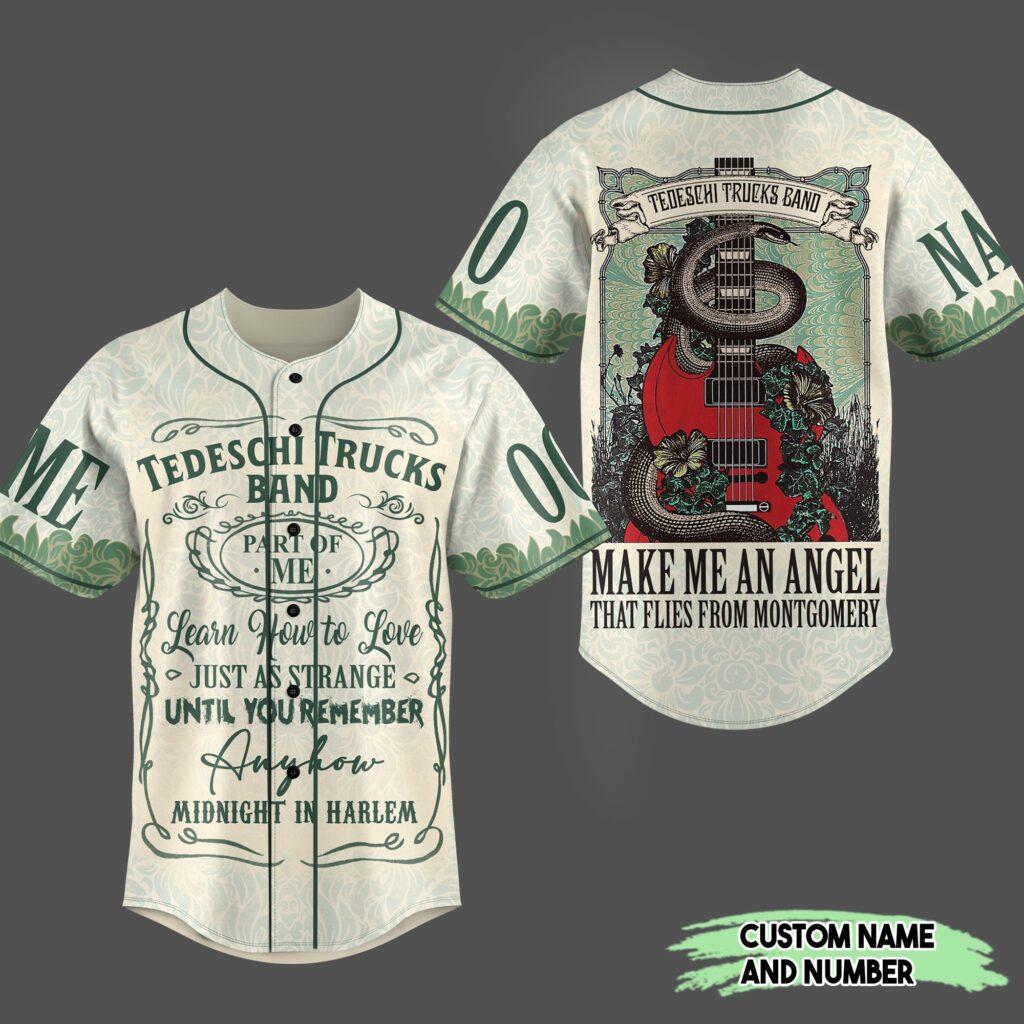 Tedeschi Trucks Baseball Jersey For Men Women And Kids Gift for Fans Tedeschi Trucks Baseball Jersey For Men Women And Kids Gift for Fans