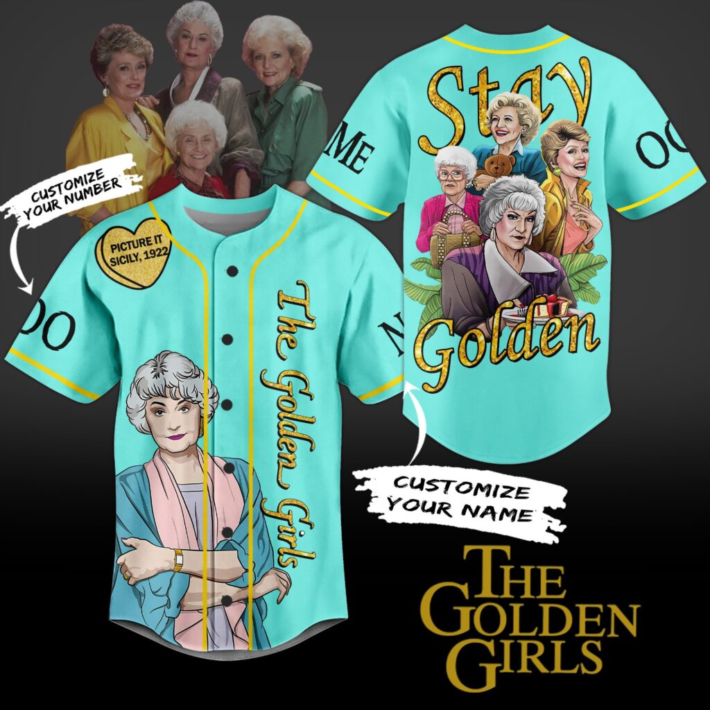 The Golden Girls Baseball Jersey For Men Women And Kids Gift for Fans The Golden Girls Baseball Jersey For Men Women And Kids Gift for Fans