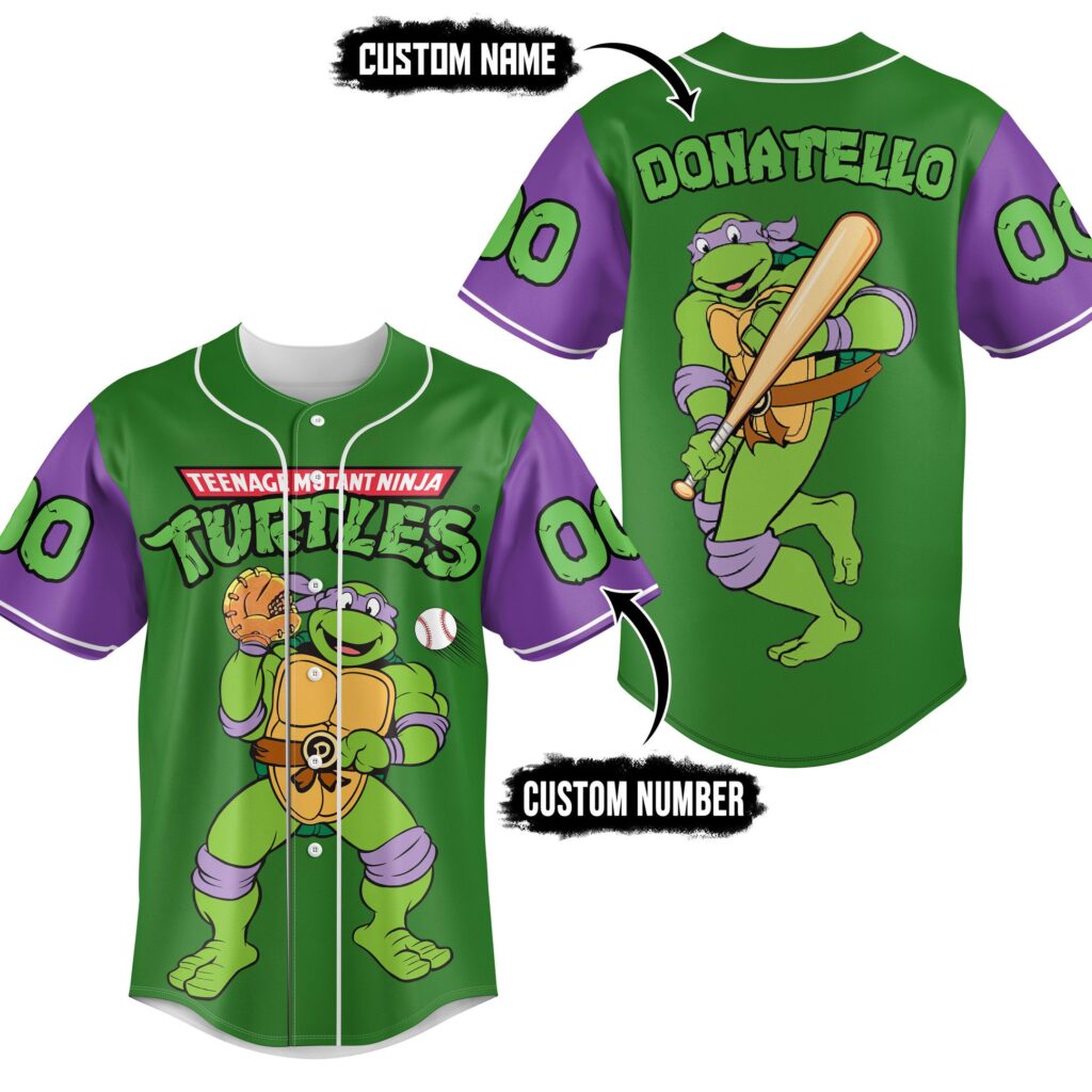 Teenage Mutant Ninja Turtles Baseball Jersey For Men Women And Kids Gift for Fans Teenage Mutant Ninja Turtles Baseball Jersey For Men Women And Kids Gift for Fans