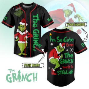 The Grinch Baseball Jersey For Men Women And Kids Gift for Fans