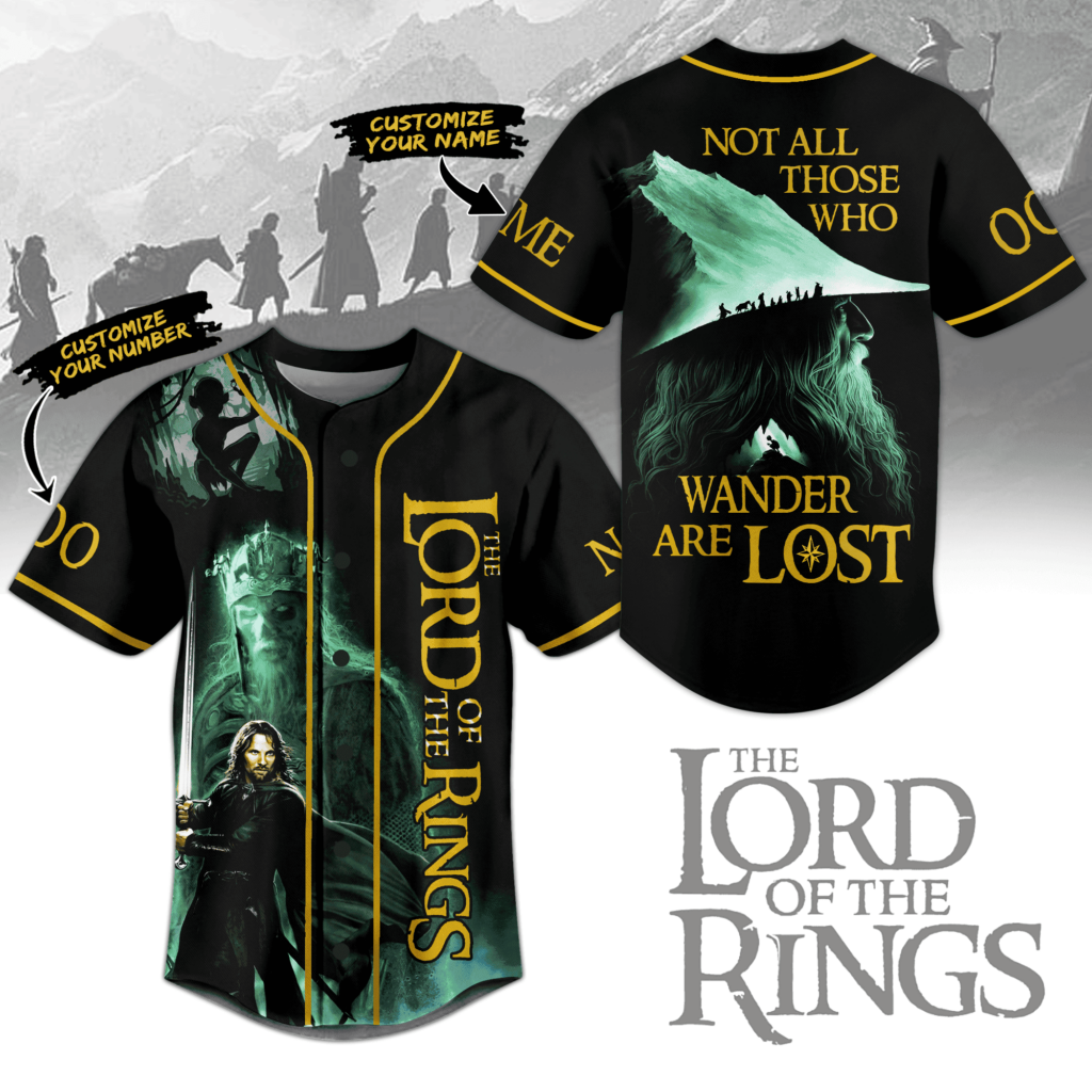 The Lord Of The Rings Baseball Jersey For Men Women And Kids Gift for Fans The Lord Of The Rings Baseball Jersey For Men Women And Kids Gift for Fans