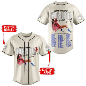 Think Later Tate McRae Baseball Jersey For Men Women And Kids Gift for Fans