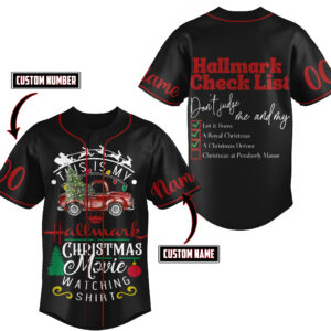 This Is My Hallmark Christmas Baseball Jersey For Men Women And Kids Gift for Fans
