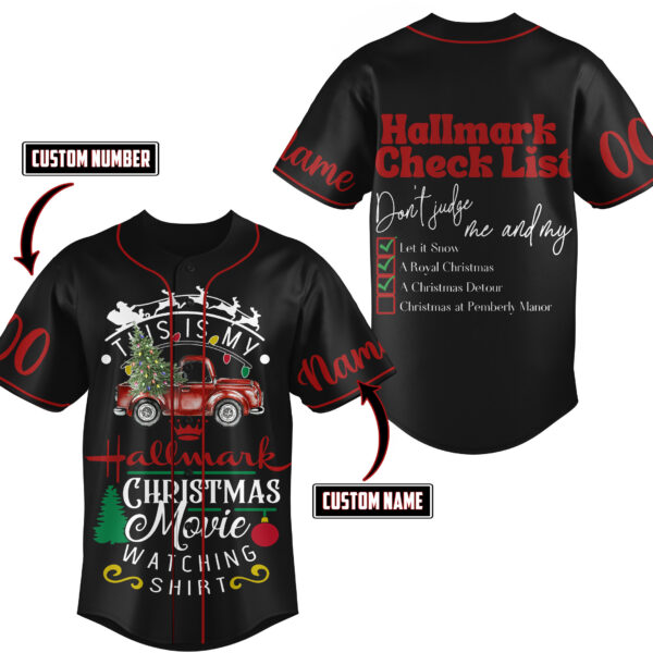 This Is My Hallmark Christmas Baseball Jersey For Men Women And Kids Gift for Fans