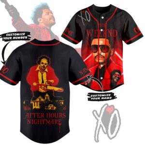 The Weeknd After Hours Nightmare Baseball Jersey - Stylish Unisex Apparel Gift for Fans