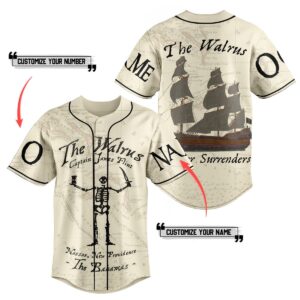 The Walrus Baseball Jersey For Men Women And Kids Gift for Fans