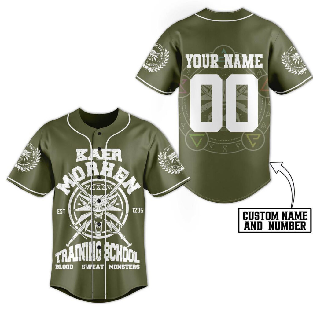 The Witcher Kaer Morhen Baseball Jersey For Men Women And Kids Gift for Fans The Witcher Kaer Morhen Baseball Jersey For Men Women And Kids Gift for Fans