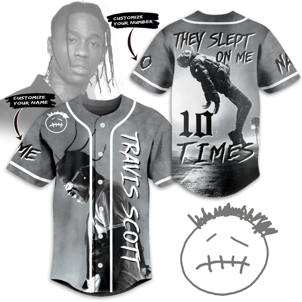 Travis Scott Baseball Jersey For Men Women And Kids Gift for Fans Travis Scott Baseball Jersey For Men Women And Kids Gift for Fans