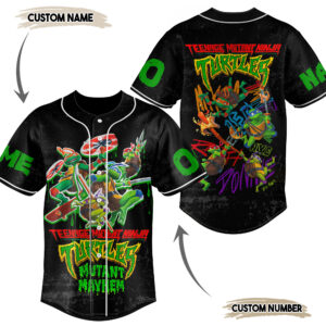Turtles Teenage Mutant Ninja Baseball Jersey For Men Women And Kids Gift for Fans