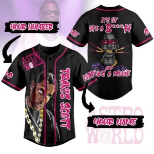 Travis Scott Baseball Jersey For Men Women And Kids Gift for Fans