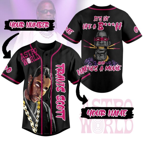 Travis Scott Baseball Jersey For Men Women And Kids Gift for Fans