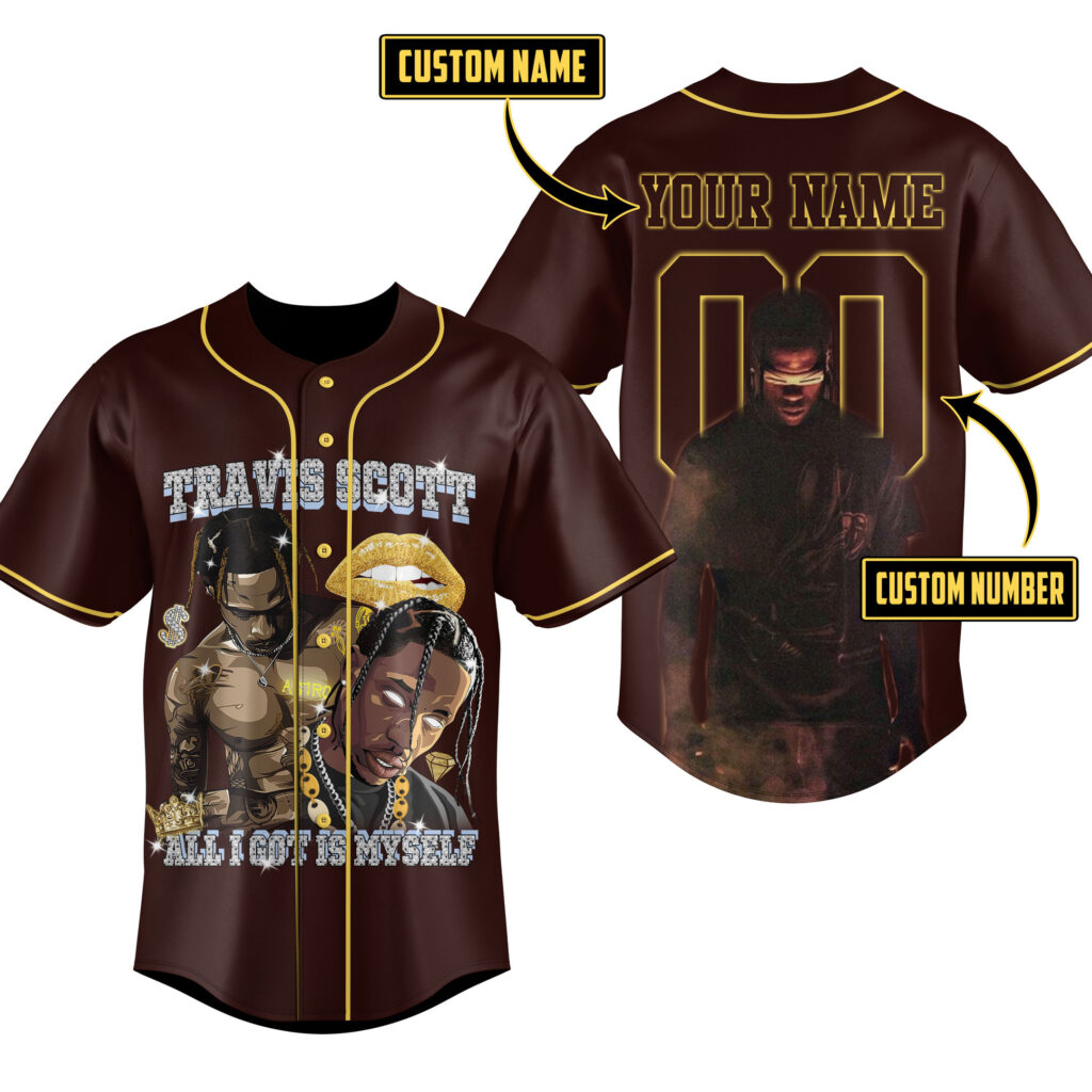 Travis Scott Baseball Jersey For Men Women And Kids Gift for Fans Travis Scott Baseball Jersey For Men Women And Kids Gift for Fans