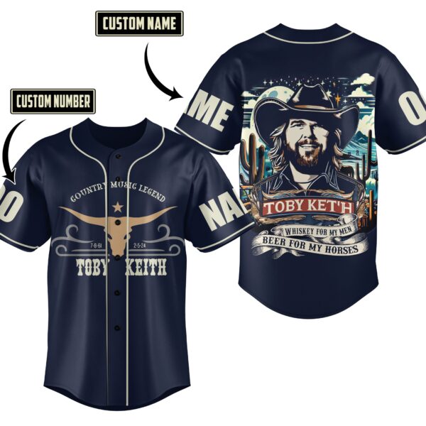 Toby Keith Baseball Jersey For Men Women And Kids Gift for Fans