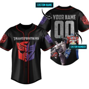 Transformers Baseball Jersey For Men Women And Kids Gift for Fans