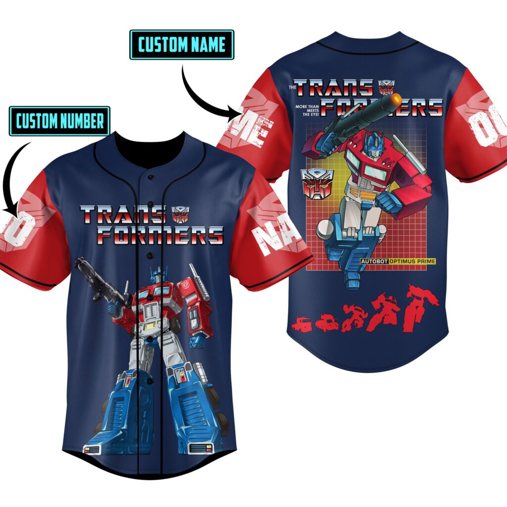 Transformers Baseball Jersey For Men Women And Kids Gift for Fans Transformers Baseball Jersey For Men Women And Kids Gift for Fans