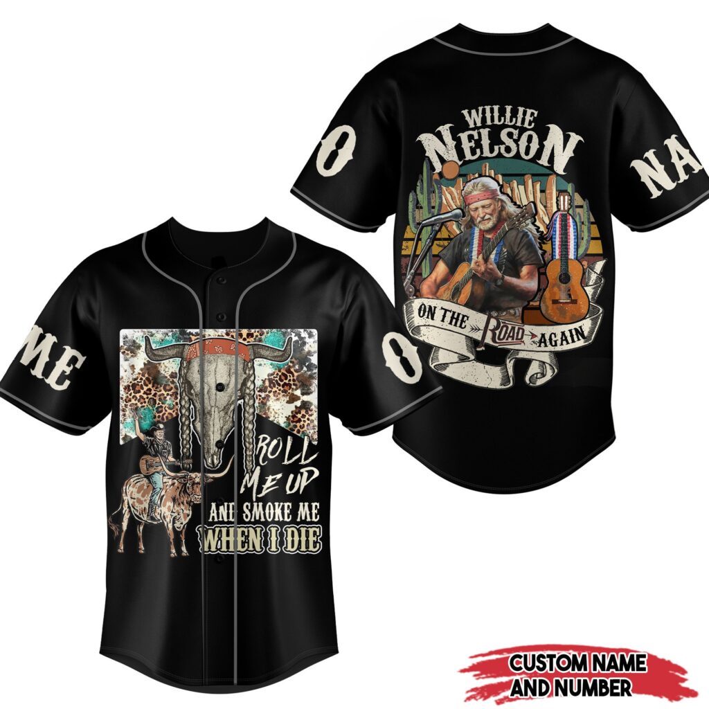Willie Nelson Baseball Jersey For Men Women And Kids Gift for Fans Willie Nelson Baseball Jersey For Men Women And Kids Gift for Fans