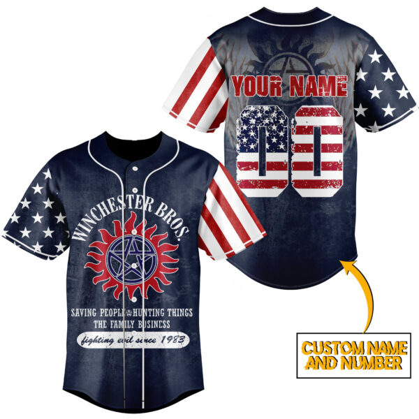 Winchester Bros Baseball Jersey For Men Women And Kids Gift for Fans