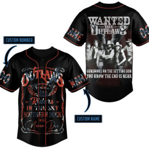 Wanted The Outlaws Baseball Jersey For Men Women And Kids Gift for Fans