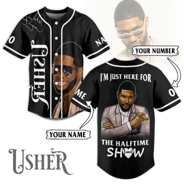 Usher Baseball Jersey For Men Women And Kids Gift for Fans