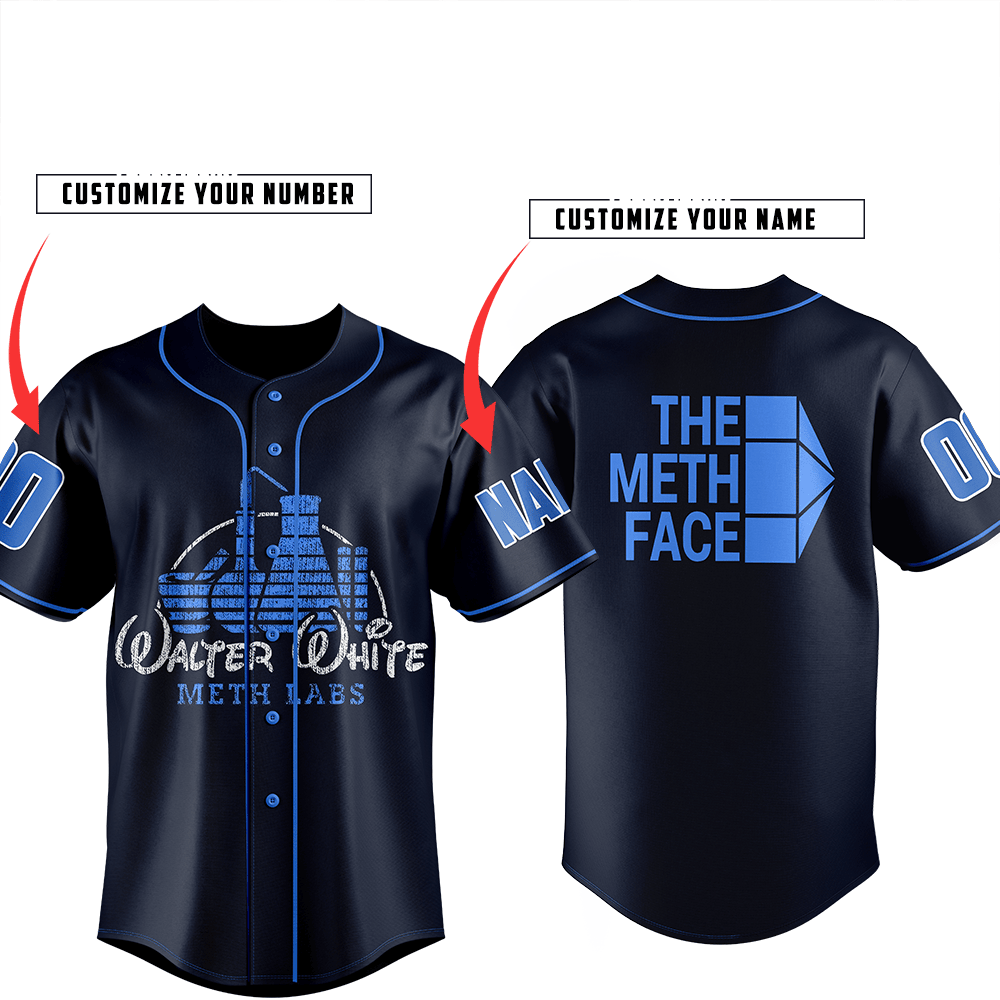 Walter White Baseball Jersey For Men Women And Kids Gift for Fans Walter White Baseball Jersey For Men Women And Kids Gift for Fans