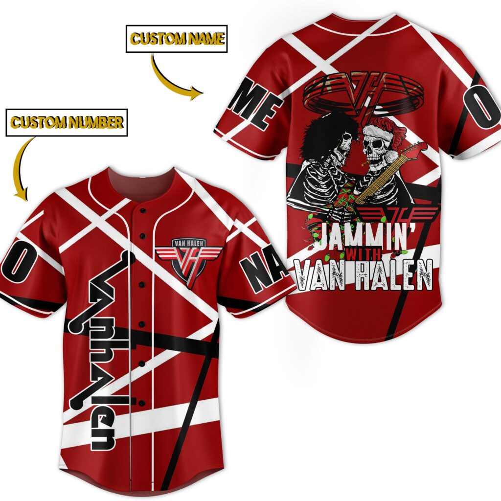 Van Halen Baseball Jersey For Men Women And Kids Gift for Fans Van Halen Baseball Jersey For Men Women And Kids Gift for Fans