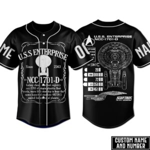 USS Enterprise Baseball Jersey For Men Women And Kids Gift for Fans