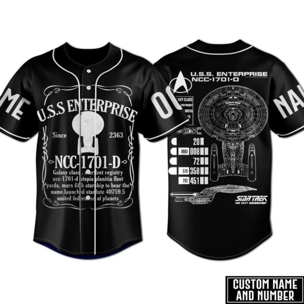 USS Enterprise Baseball Jersey For Men Women And Kids Gift for Fans