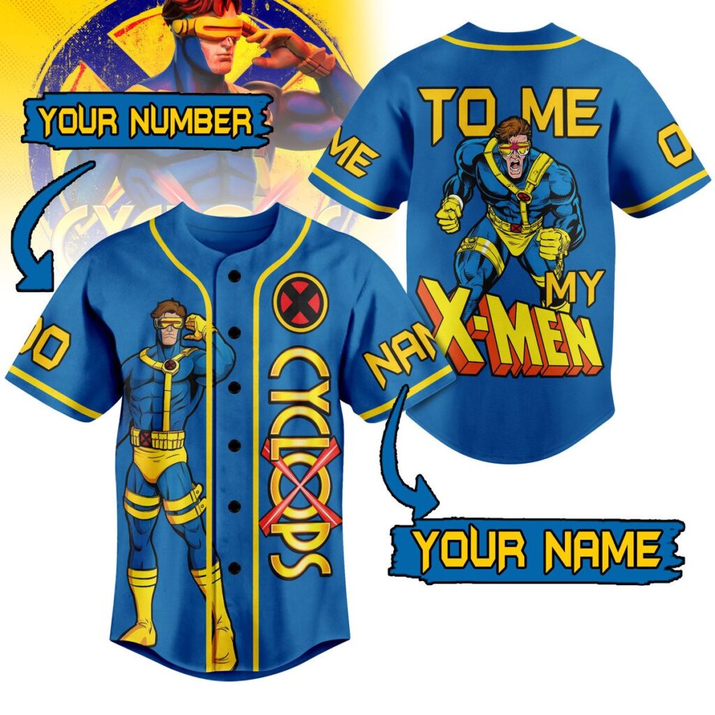 X-Men Baseball Jersey For Men Women And Kids Gift for Fans X-Men Baseball Jersey For Men Women And Kids Gift for Fans