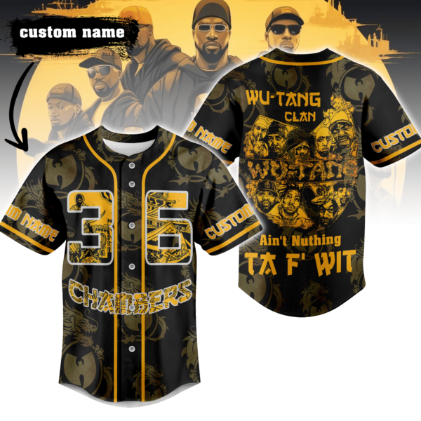 Wu Tang Clan Baseball Jersey For Men Women And Kids Gift for Fans