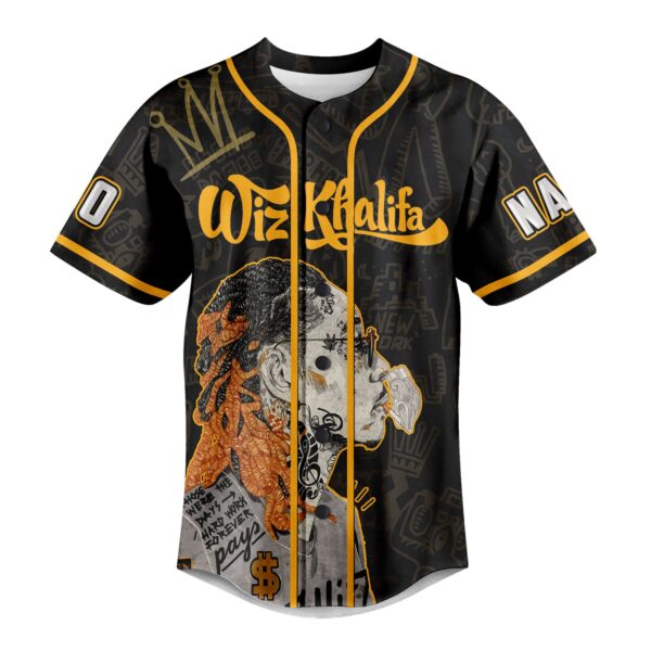 Wiz Khalifa Baseball Jersey For Men Women And Kids Gift for Fans