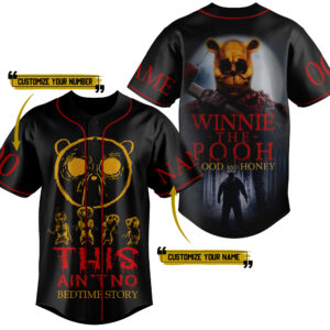 Winnie the Pooh Baseball Jersey For Men Women And Kids